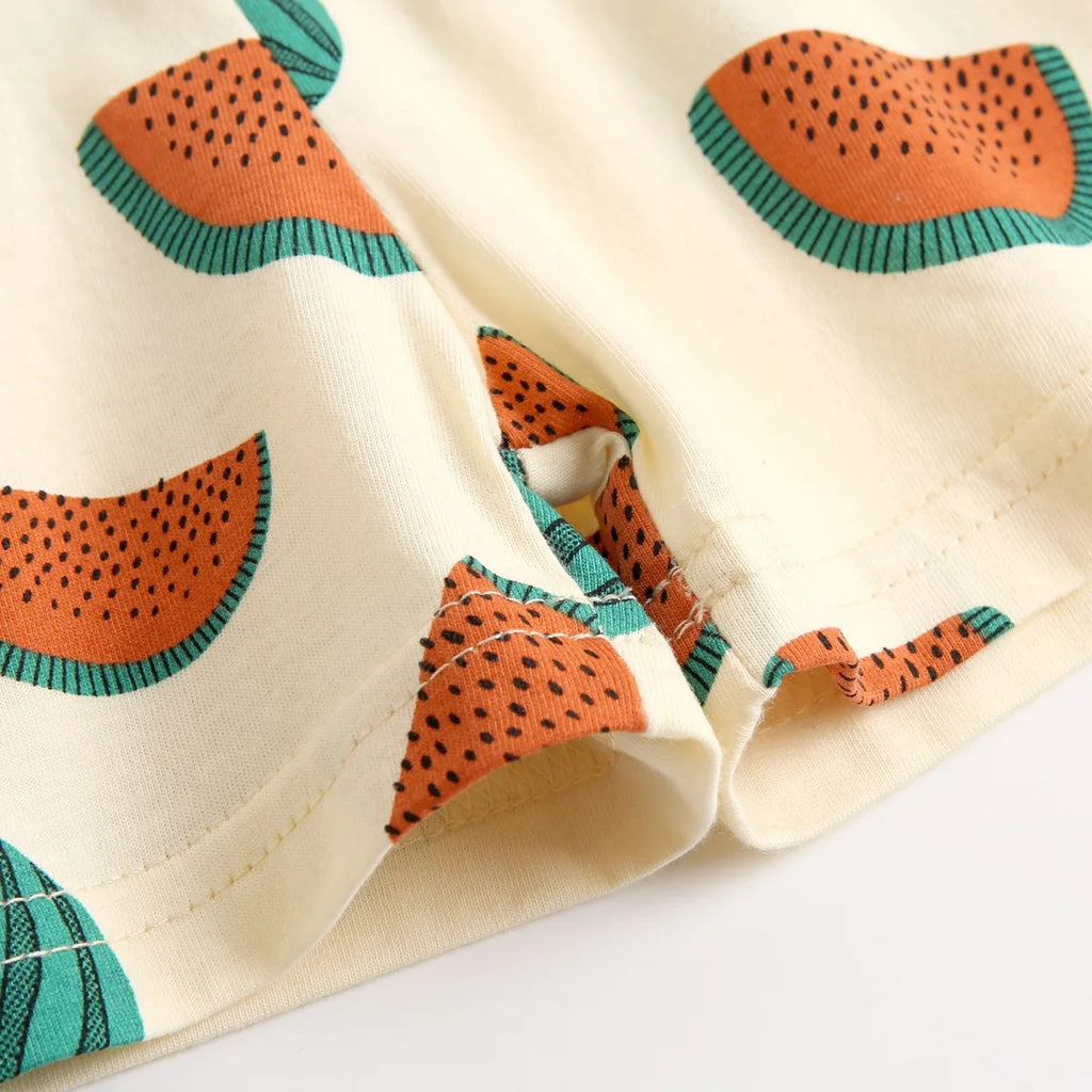 Cute Printing Cotton Baby Boys Girls Clothes