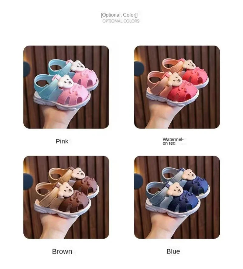 Kids Summer Cartoon Sandals – Soft Sole Toddler & Student Shoes