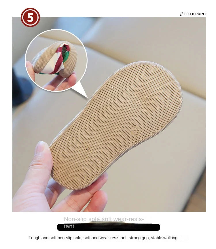 Kids Korean Canvas Shoes – Soft Sole Spring & Autumn Sneakers