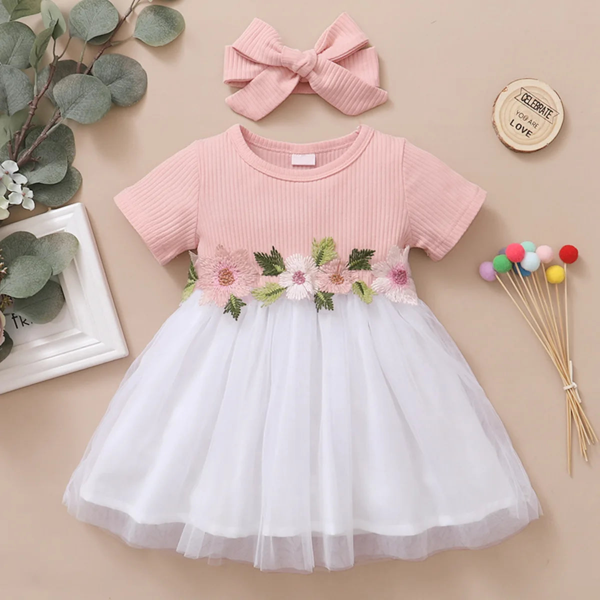 Newborn Baby Girl Princess Dress