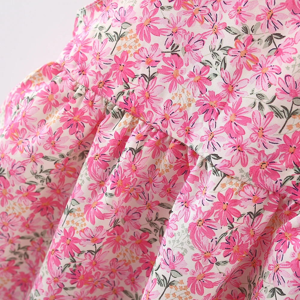 Baby Girl Summer Outfit, Bow Strap Dress & Hat