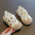 Kids’ Canvas Sneakers – Korean Cartoon Bear First Walkers