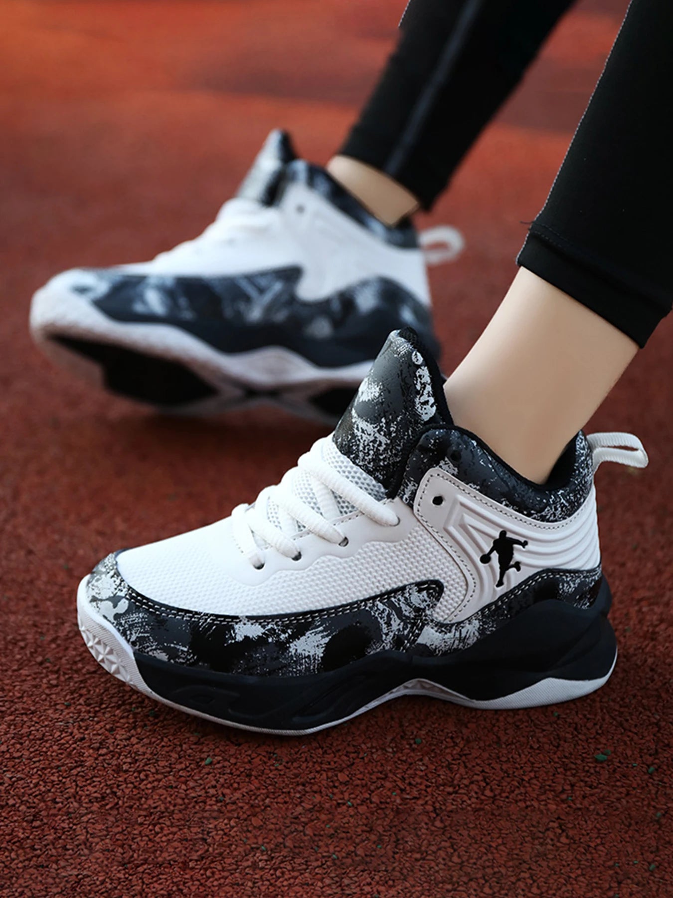 Kids 2025 Basketball Sneakers – Thick Sole Non-Slip Sports Shoes