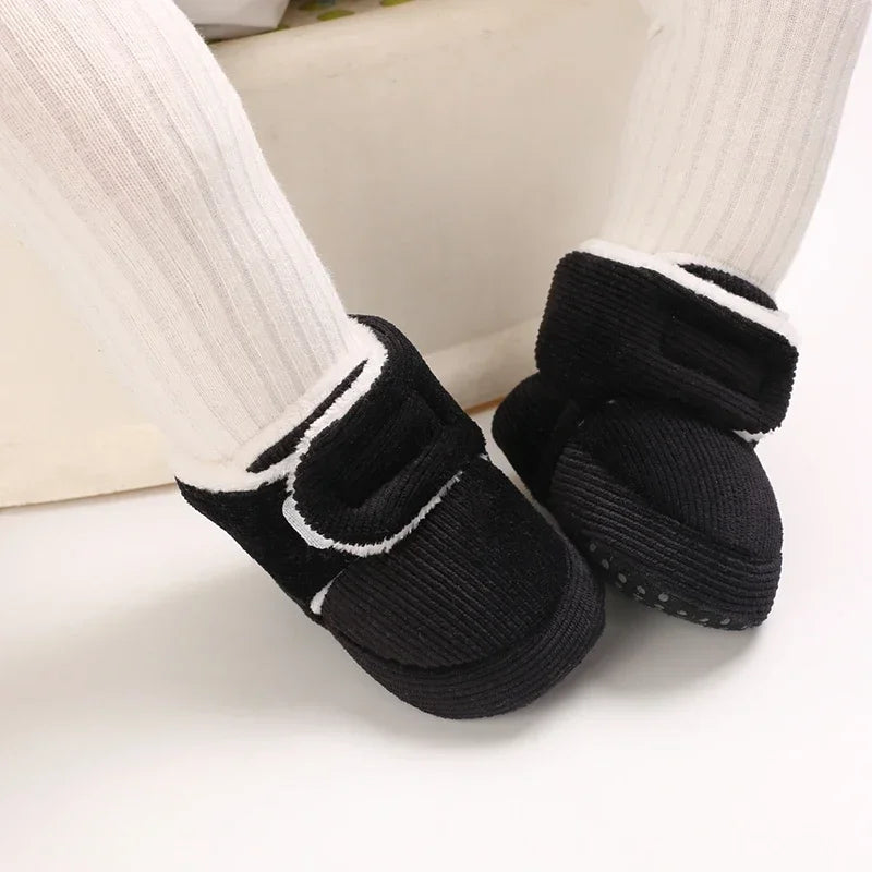 Baby Winter Snow Boots (0–18M) – Plush Soft Sole Toddler Shoes