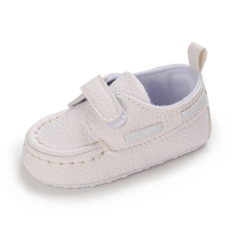 Baby Christening Shoes (0–18M) – PU Leather Moccasins for Boys & Girls