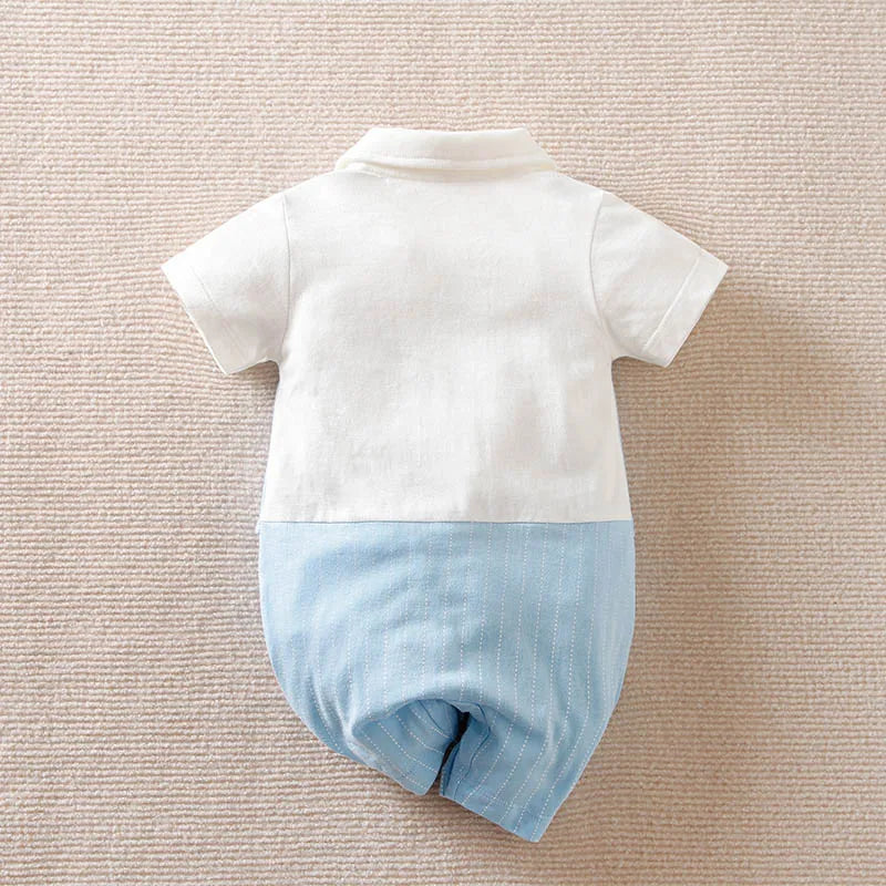 Baby Boy Gentleman Tie Jumpsuit (0-18M)
