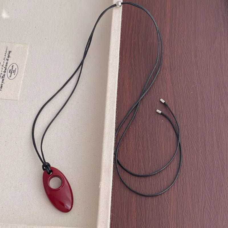 Enamel Water Drop Necklace