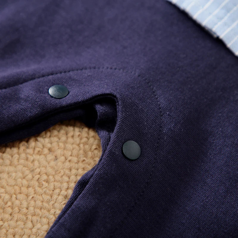 Infant Baby Boy Romper, Long Sleeve Polo Shirt 0–18 Months