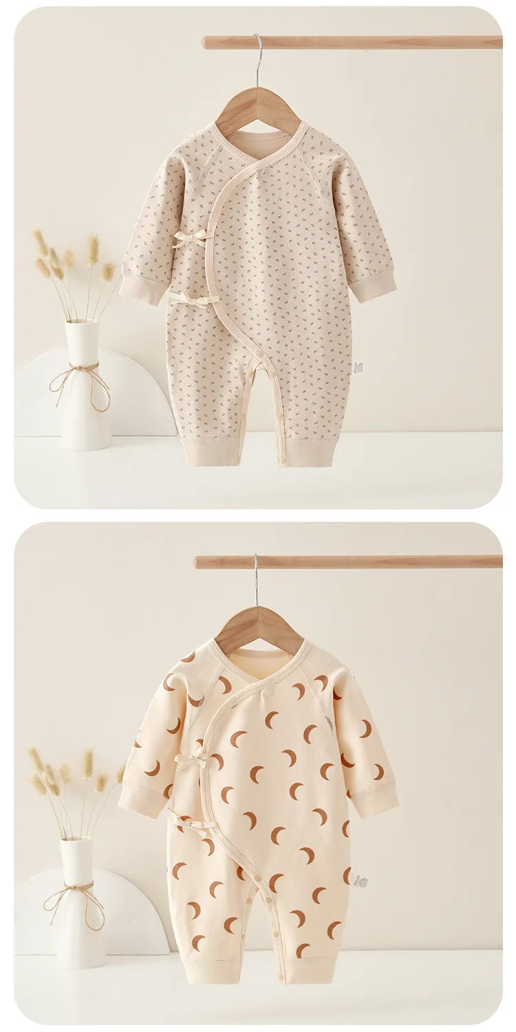 Infant Cotton Jumpsuit, Cartoon Print Romper 0–6M