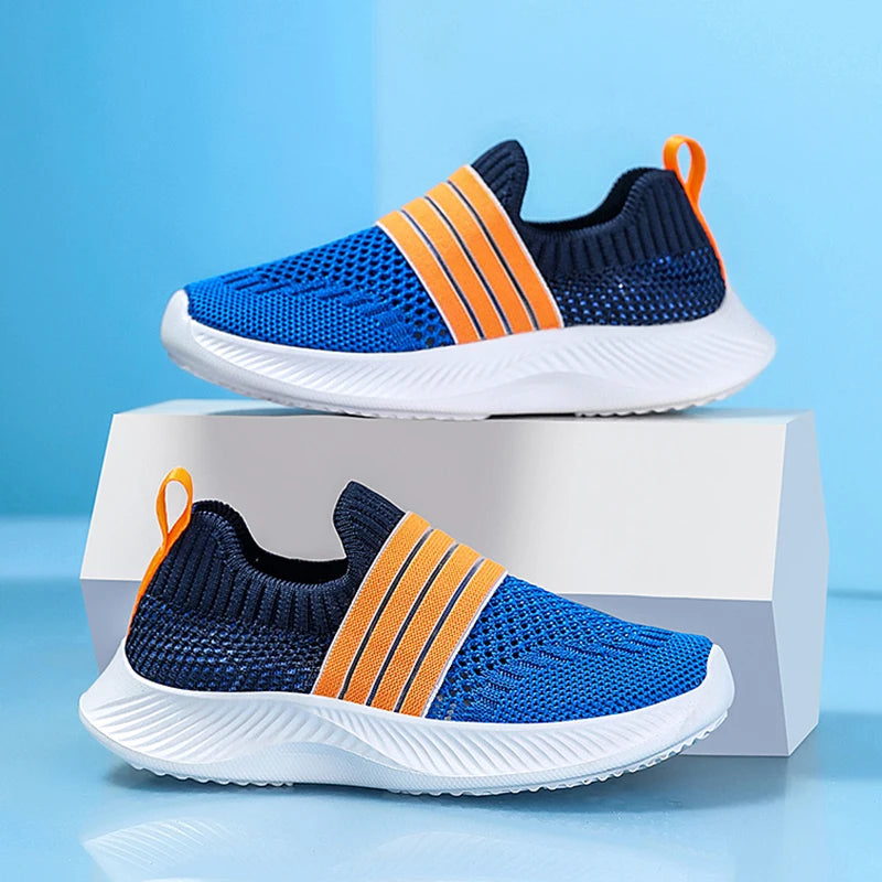 Kids’ Breathable Slip-On Sneakers – Lightweight & Comfortable (28–39)