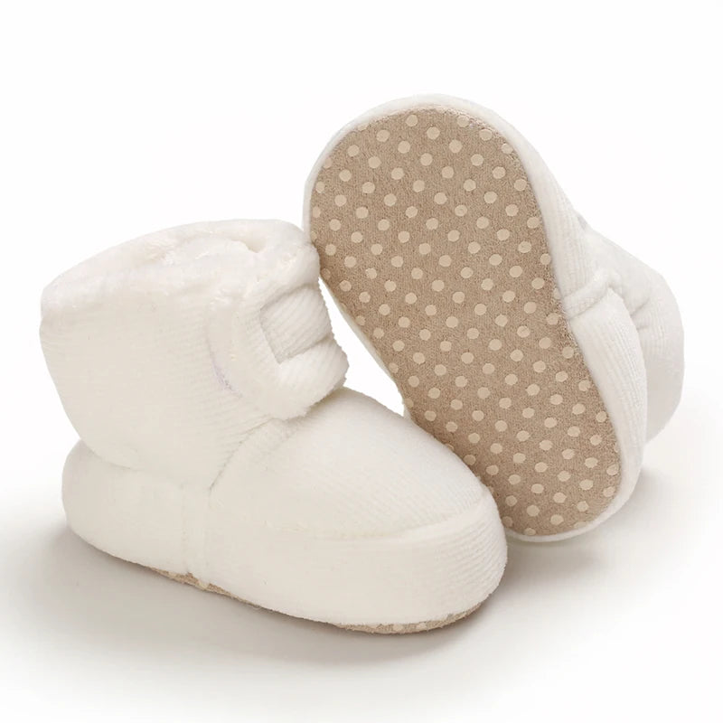 Baby Winter Snow Boots (0–18M) – Plush Soft Sole Toddler Shoes