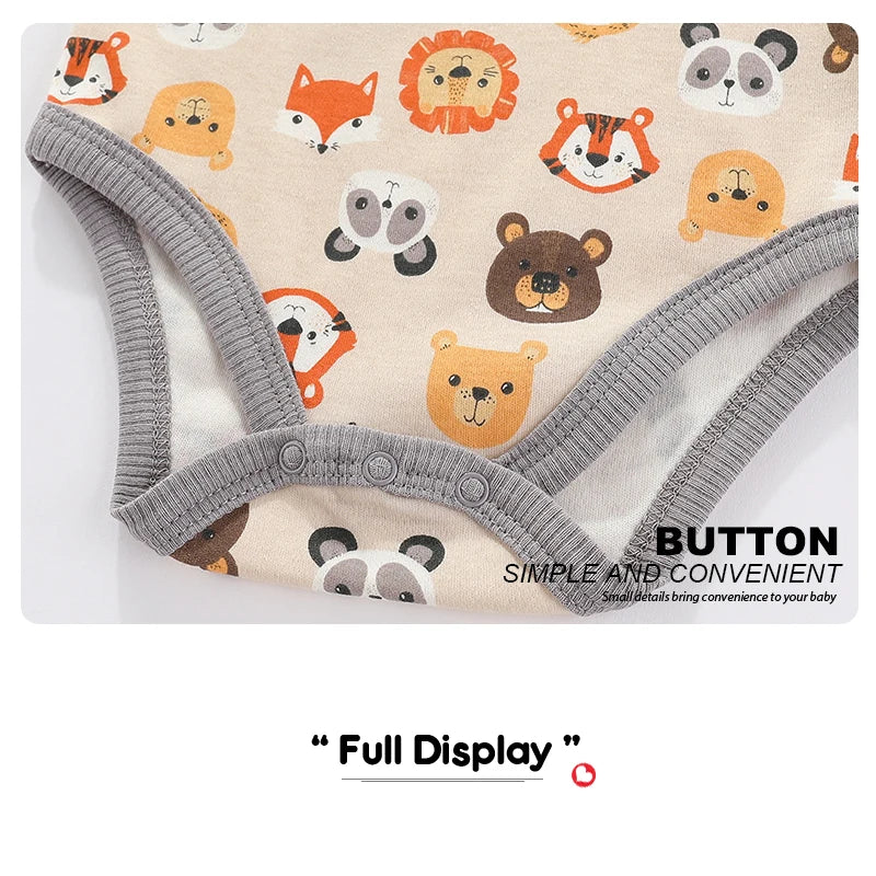 Baby Boys & Girls Cotton Onesies (4PCS)