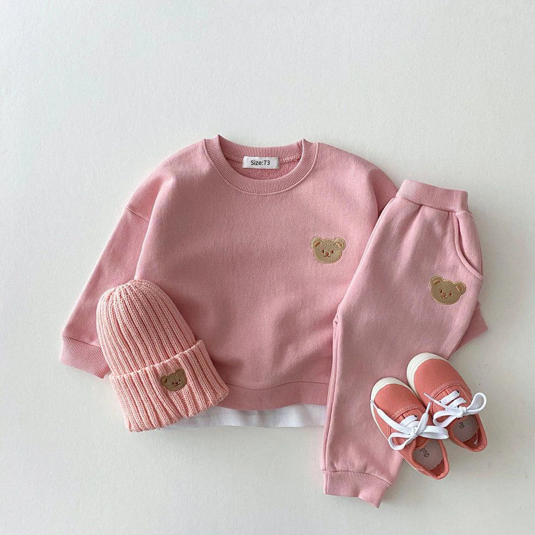 Baby Girls & Boys Spring Outfit, Hooded Tracksuit