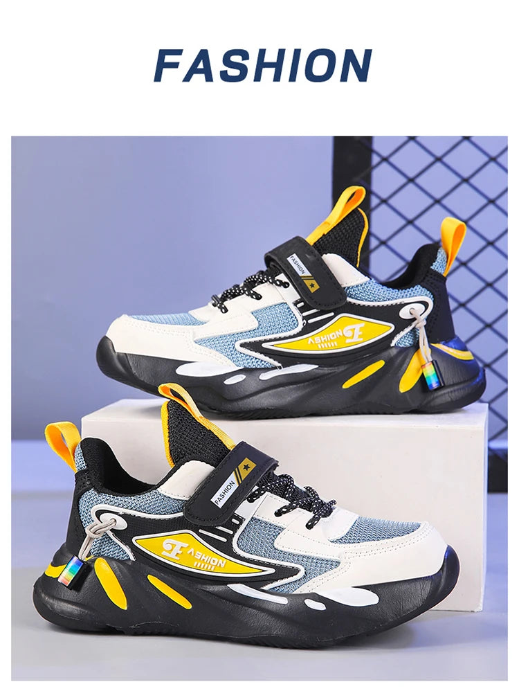 Kids Mesh Sneakers – Breathable Non-Slip Running & Casual Shoes