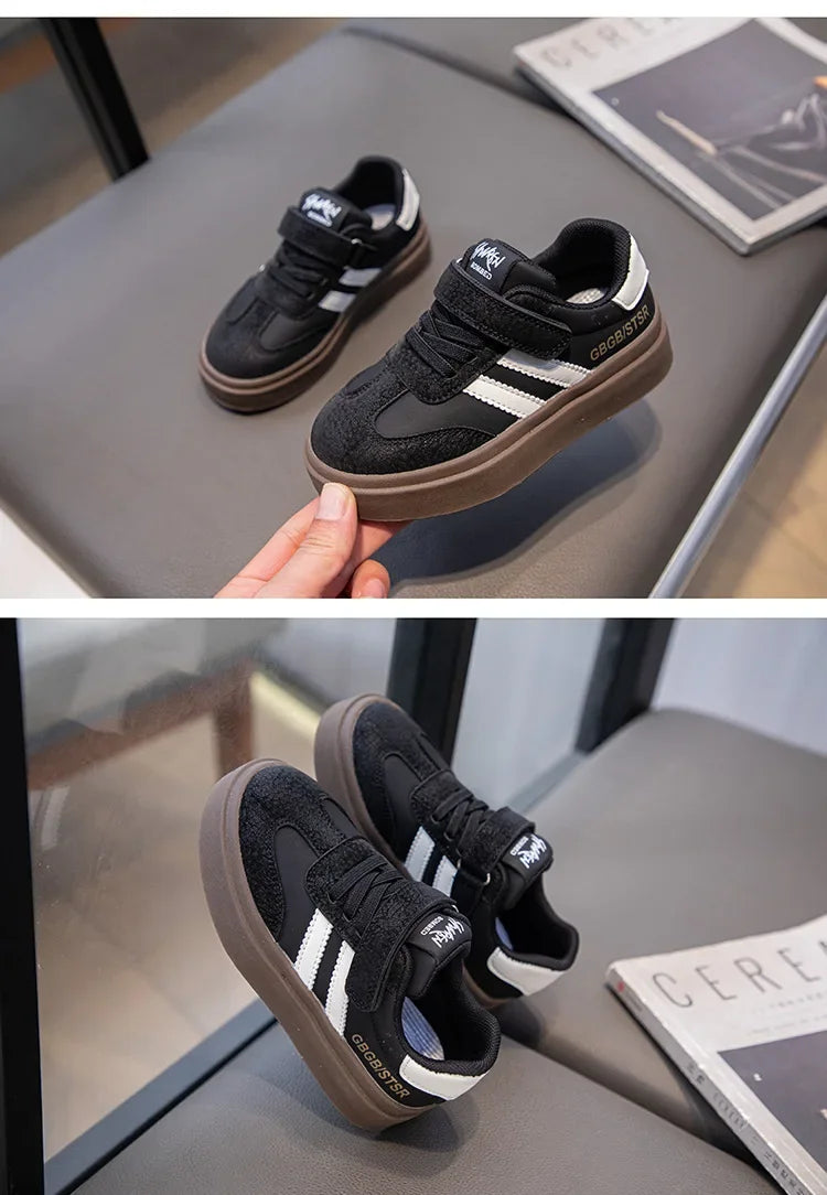 Kids Casual Sneakers – Breathable Anti-Skid Slip-On Shoes
