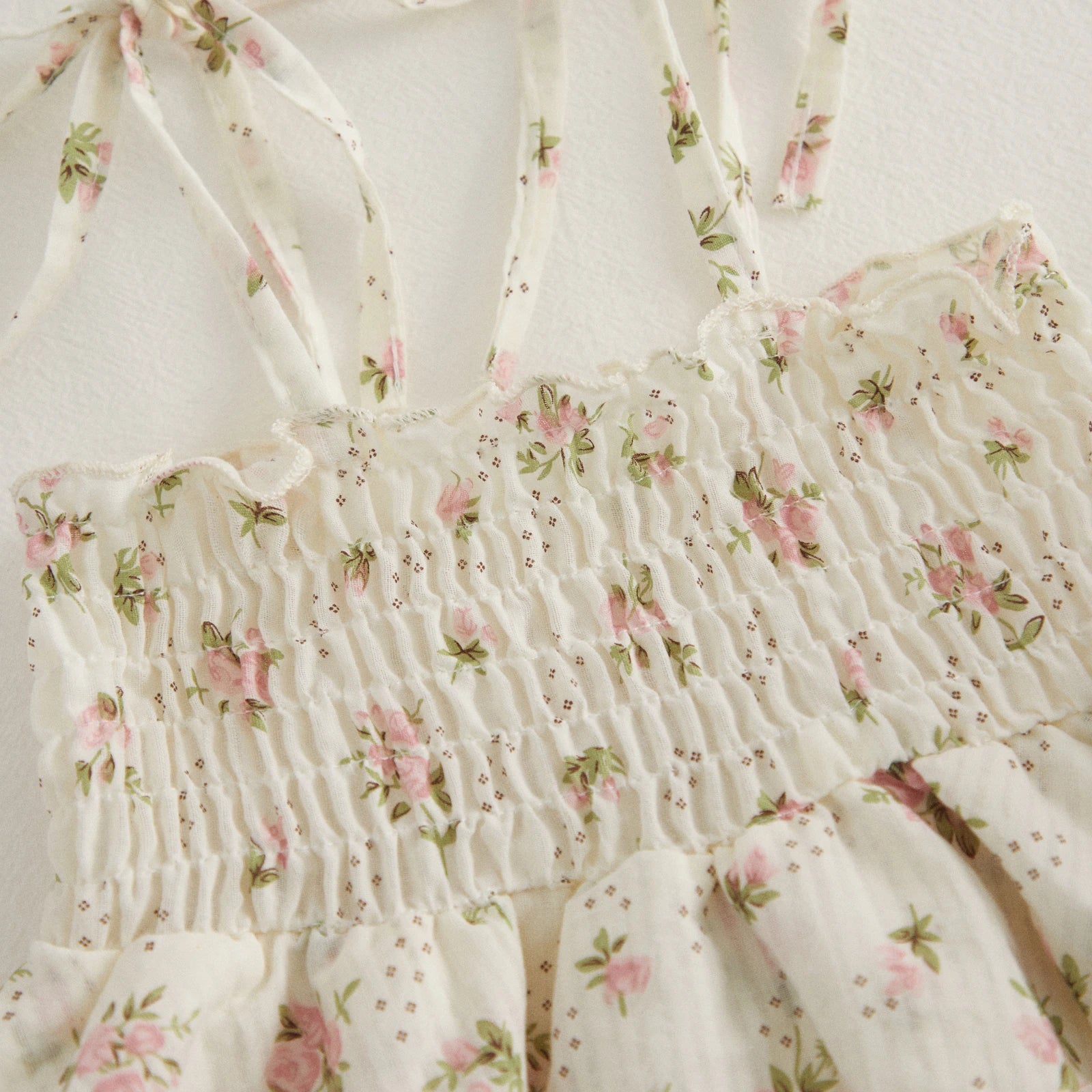 Floral Baby Girl Romper & Bow Headband