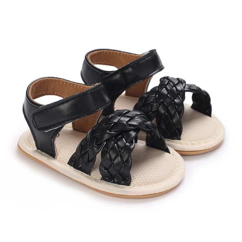 Baby Summer Sandals (0–18M) – Soft Rubber Non-Slip First Walkers
