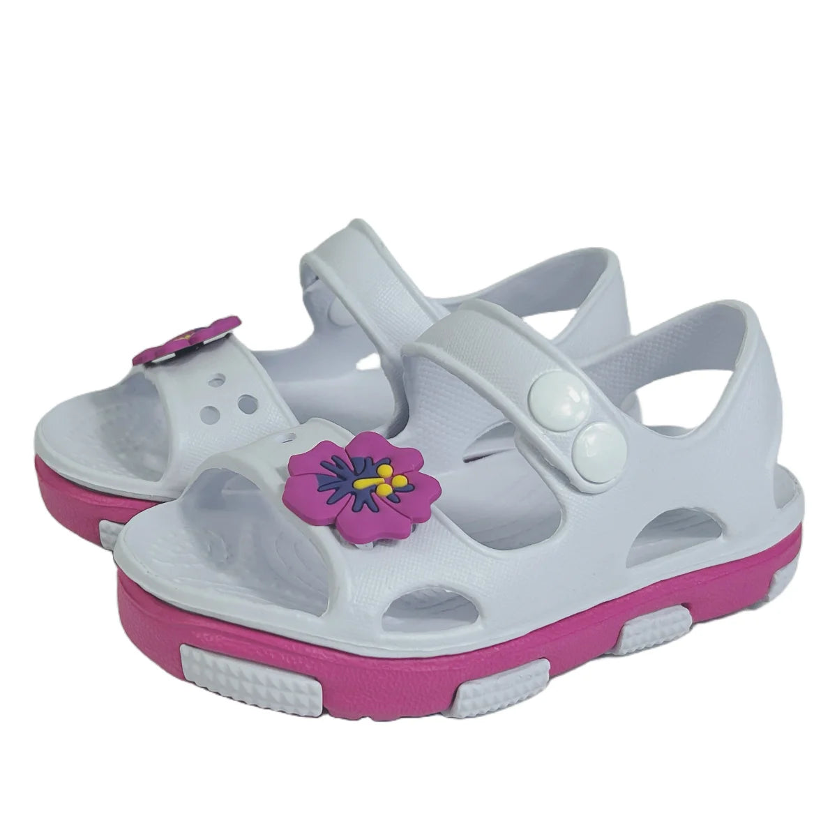 Solid Bow Children's Summer Shoes