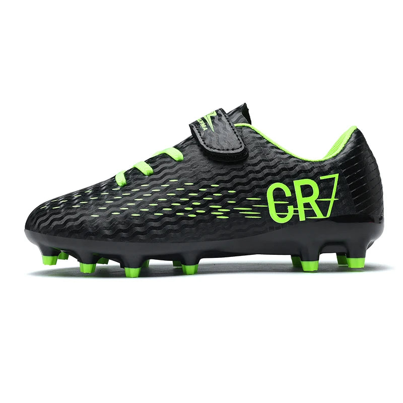 Kids’ Soccer Cleats – Hook & Loop Football Shoes
