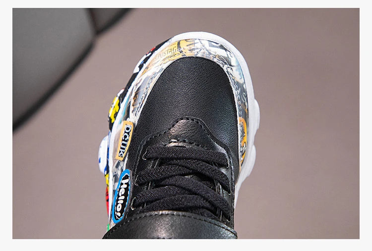 Kids Cartoon Sports Sneakers – Casual Basketball Shoes (26–36)