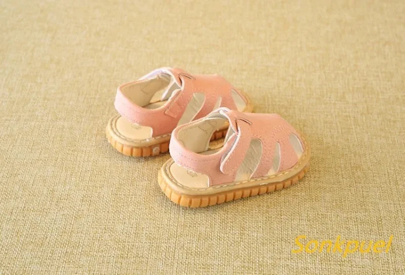 Baby First-Step Sandals – Non-Slip Rubber Sole Summer Shoes