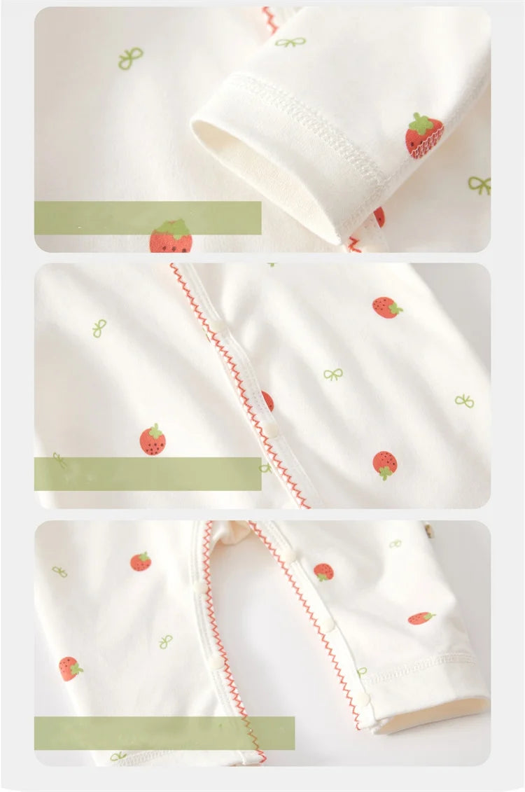 Baby Girl Romper – 100% Cotton (0–24M)