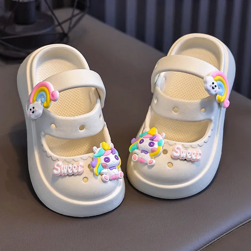 Kids Anti-Slip Summer Sandals – Soft Thick-Bottom Shoes