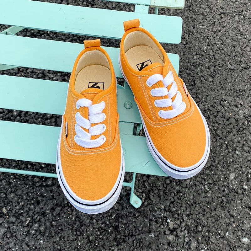 Kids’ Low-Top Canvas Shoes – Minimalist Casual Sneakers