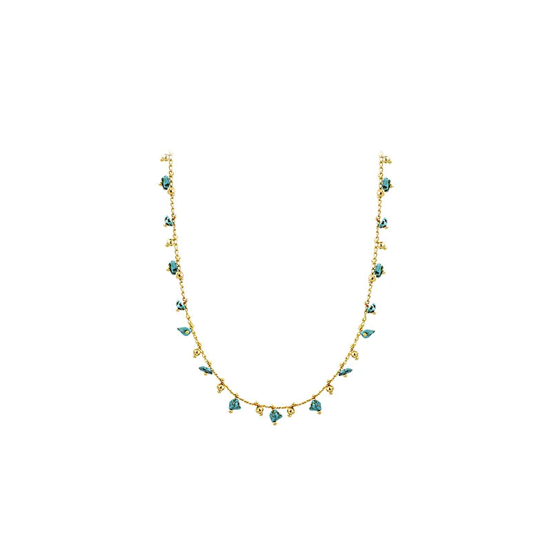 Natural Irregular Green Stone Pendant