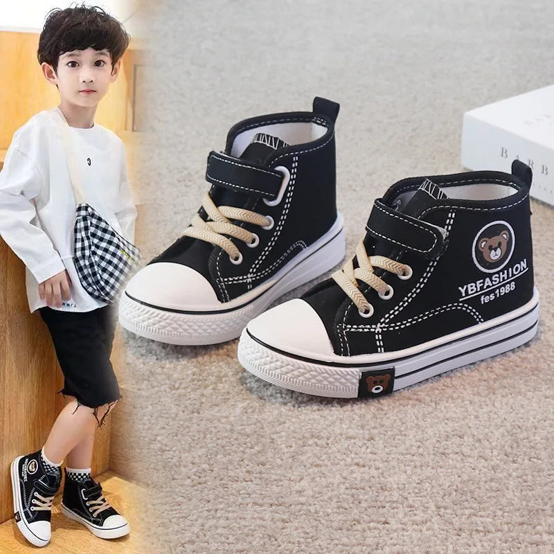 Kids’ Canvas Sneakers – Soft, Non-Slip, Breathable Shoes