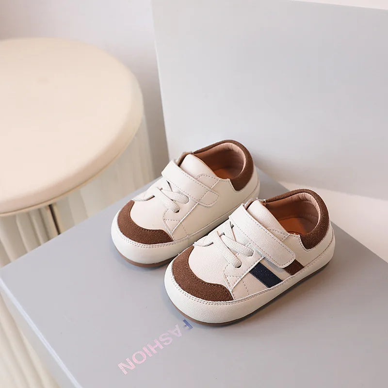 Soft Leather Baby Sneakers 0-3 Years