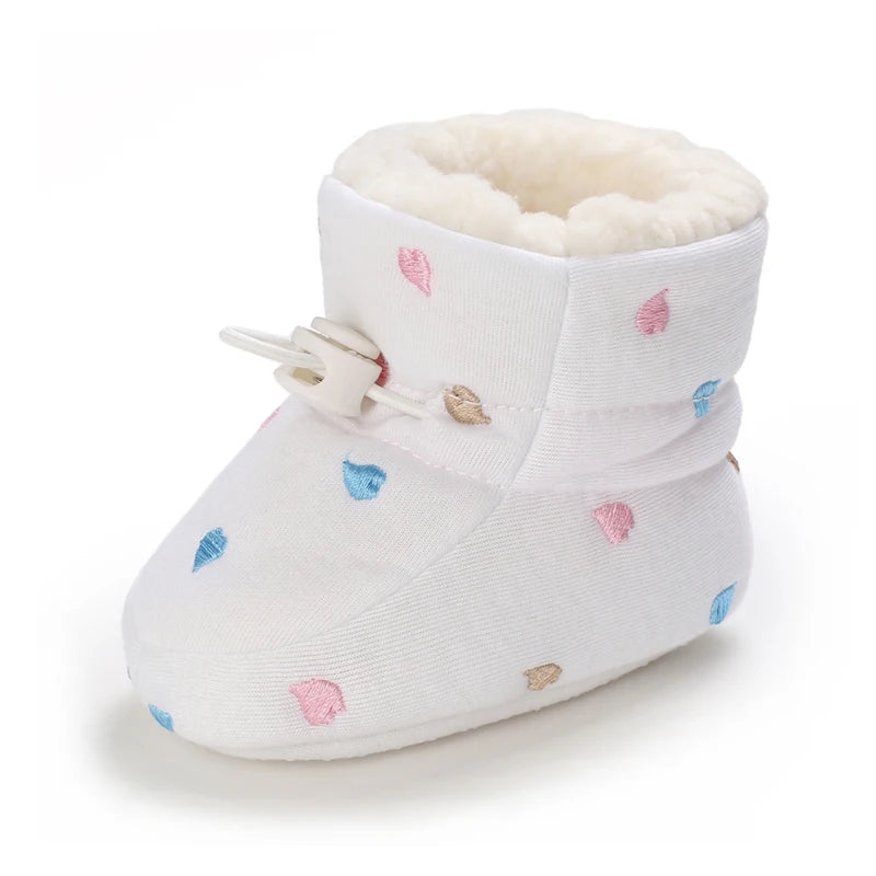 Baby Winter Snow Boots – Soft Sole Cotton First-Step Toddler Shoes