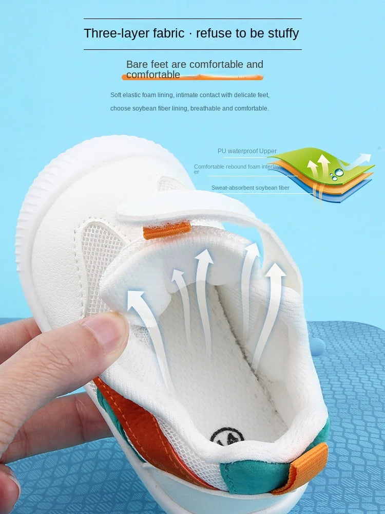 Baby Toddler Shoes (0–3 Years) – Soft Bottom Non-Slip Breathable Sneakers