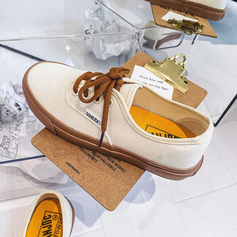 Kids Spring/Autumn Canvas Sneakers – Colorful Soft-Soled Shoes