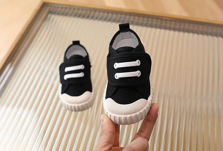 Kids Canvas Sneakers – Soft Breathable Candy-Colored Shoes