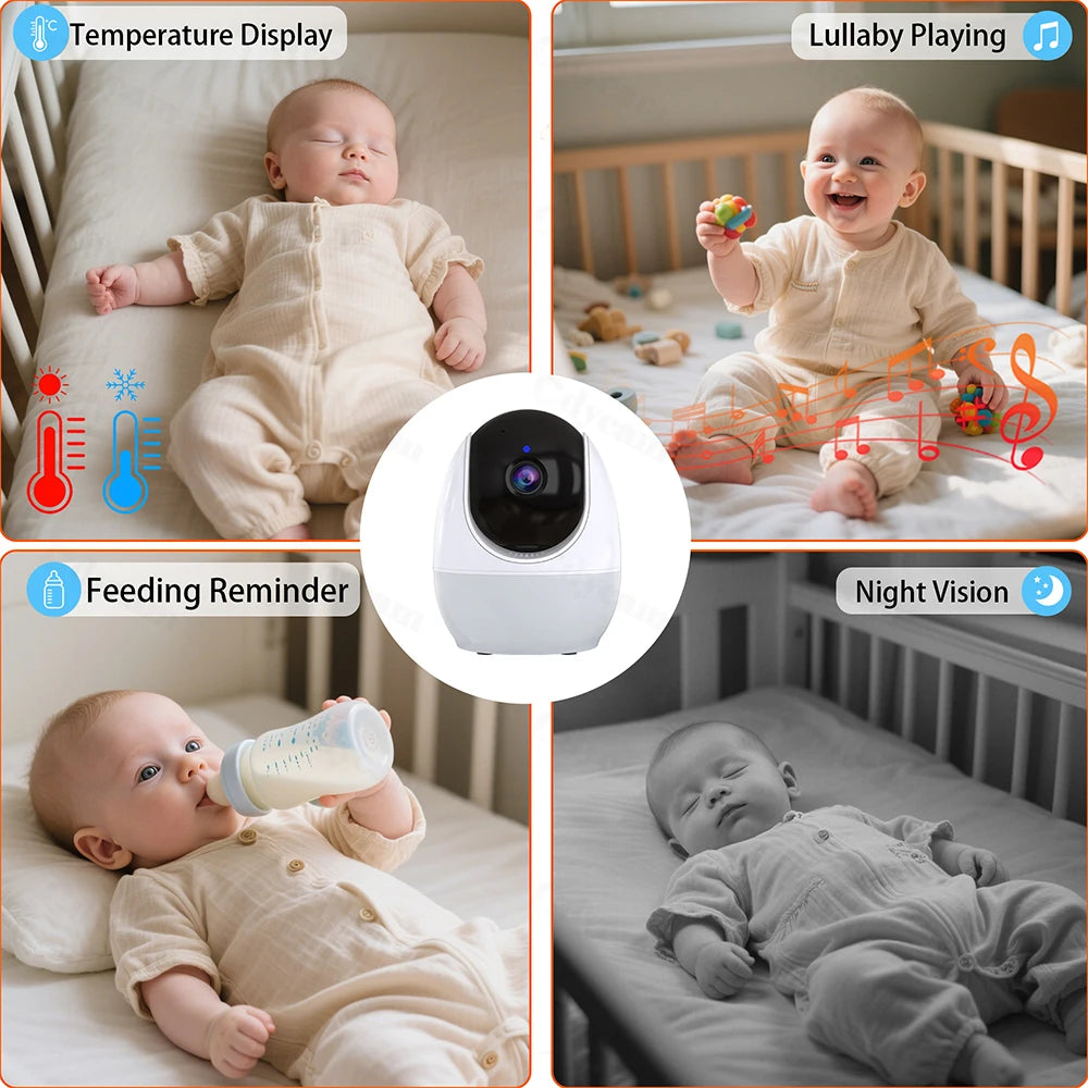 1080P HD Baby Monitor – WiFi, 4.3" Display & Night Vision