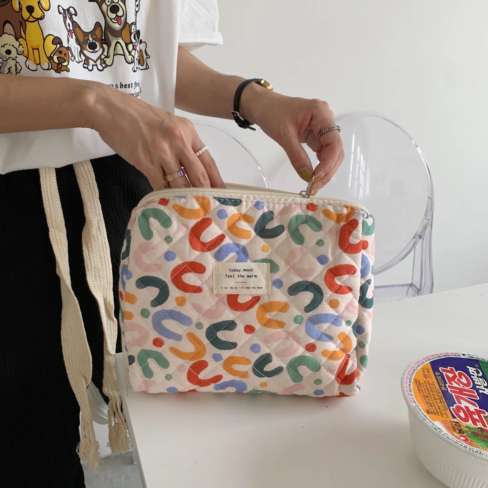 Baby Diaper Bag – Cartoon Print, Multi-Functional Storage & Travel Handbag for Outdoor Use