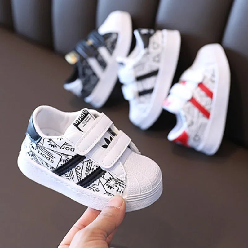 Kids’ Anti-Slip Sneakers – Soft Rubber Casual Shoes (21–30)