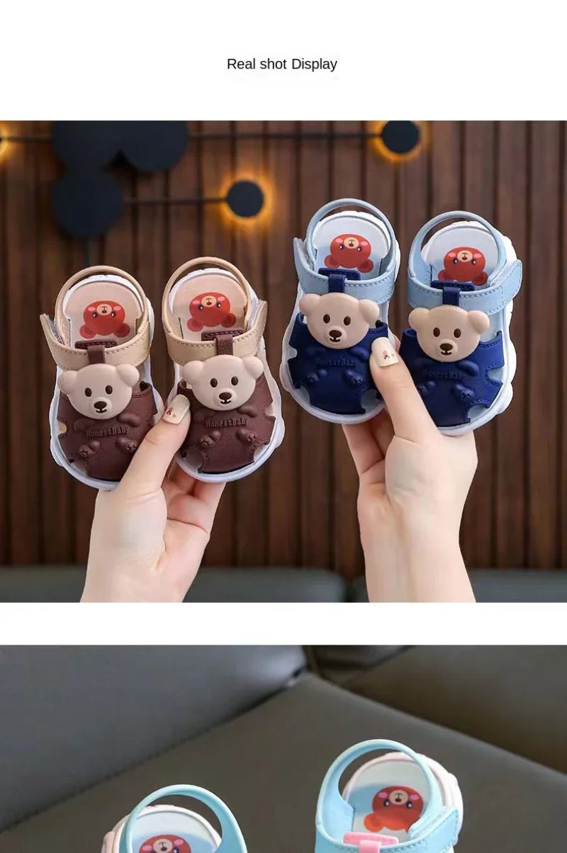 Kids Summer Cartoon Sandals – Soft Sole Toddler & Student Shoes