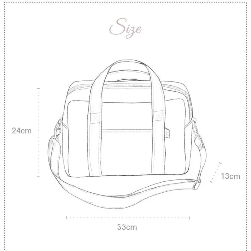 New Embroidered Mom Bag – Large Capacity, Lightweight, Multi-Functional Handbag