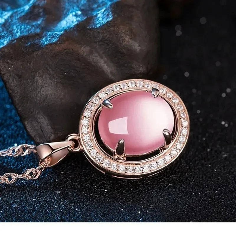 Natural Pink Chalcedony Water Drop