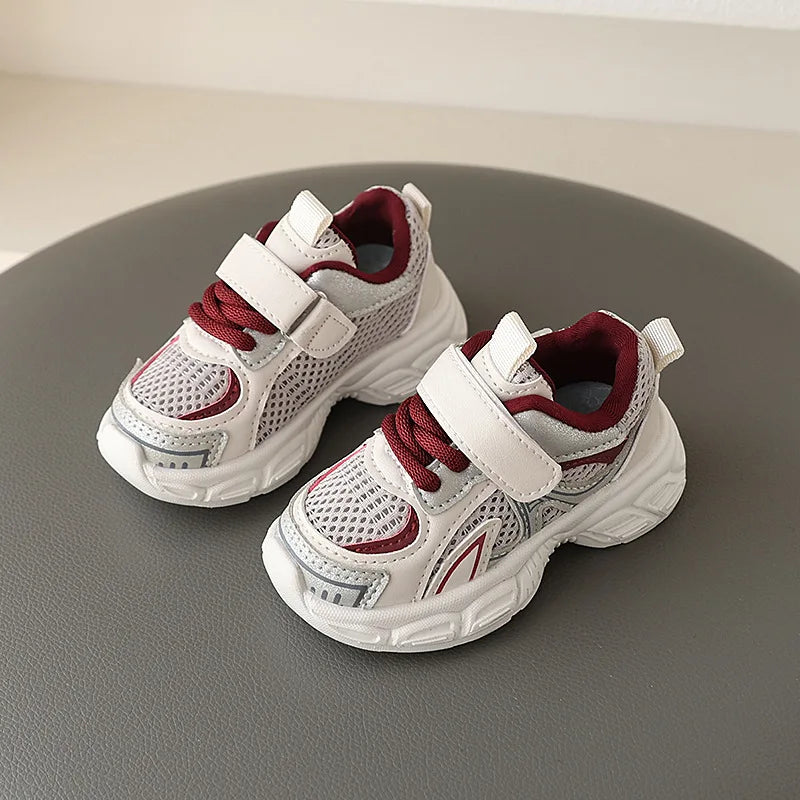 Kids 2025 Mesh Sneakers – Breathable Soft-Soled Casual Sport Shoes