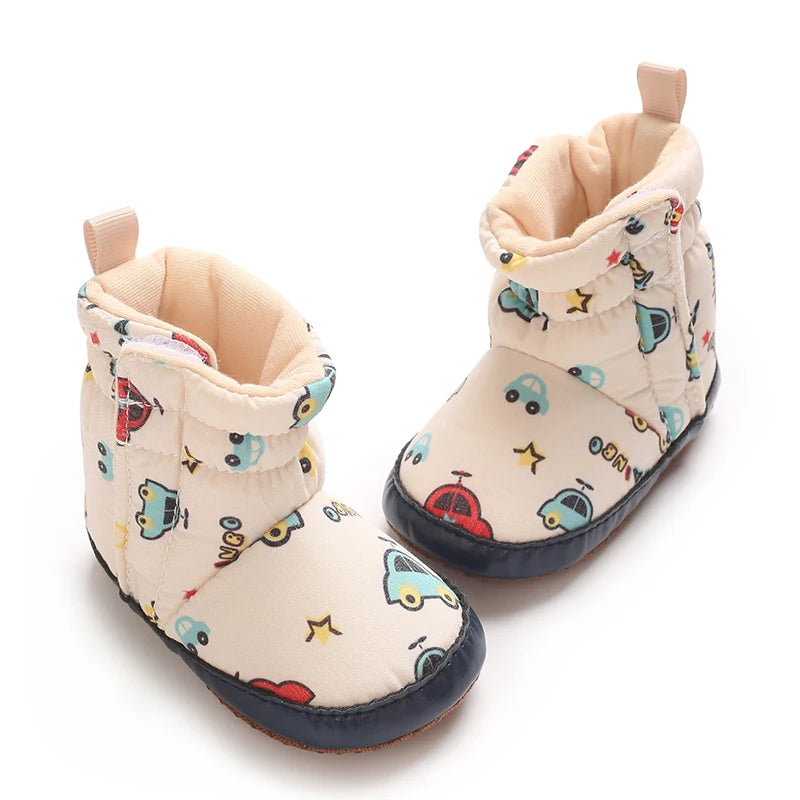 0-18M Apricot New Soft Winter Boots