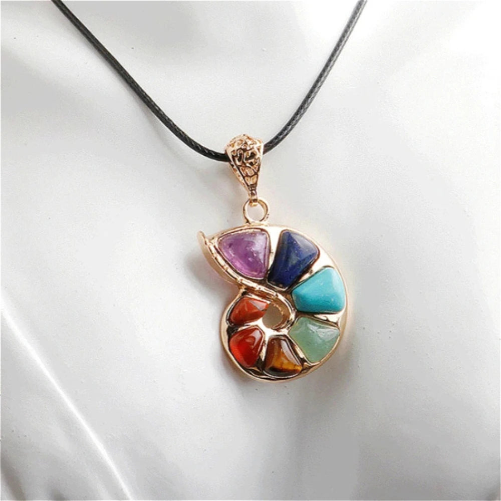 1PC Natural Stone Necklace 12x55mm