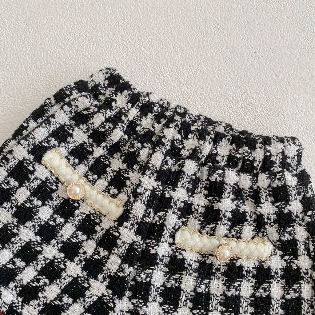 Cute Baby 2-Piece Set, Plaid Shirt & Shorts