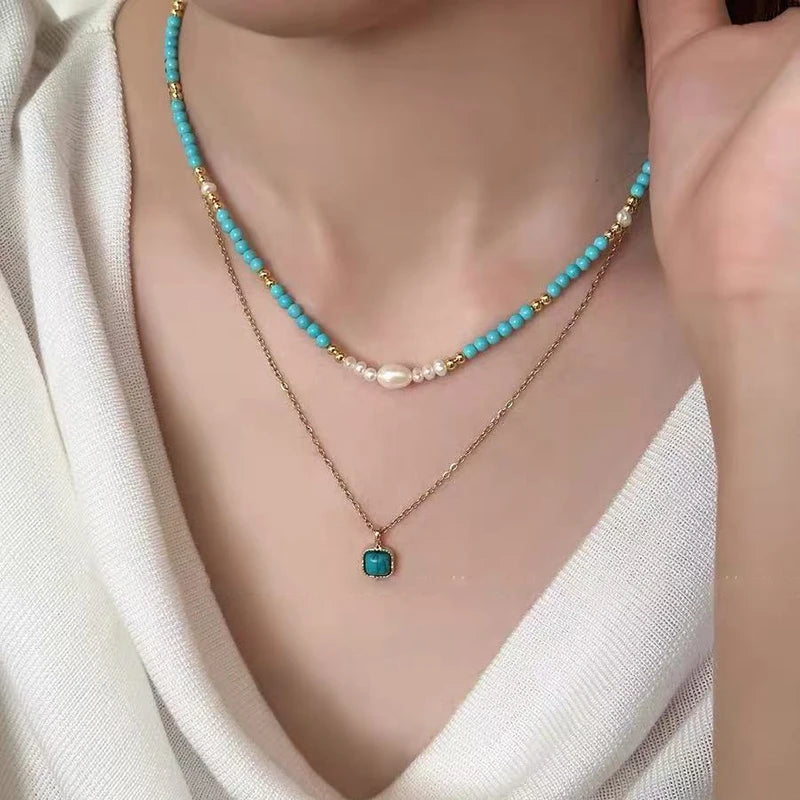 Double Layer Pearl Necklace