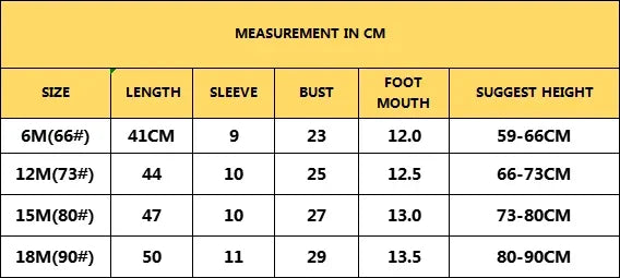 Baby Bodysuit 0-1 Years