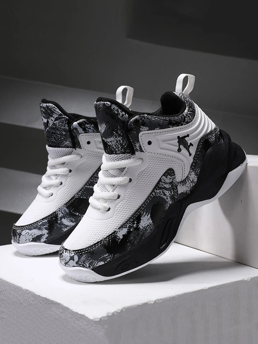 Kids 2025 Basketball Sneakers – Thick Sole Non-Slip Sports Shoes
