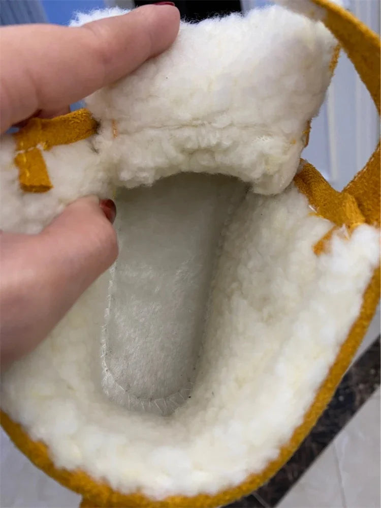 Baby Toddler Winter Boots – Plush Soft-Sole Snow Shoes