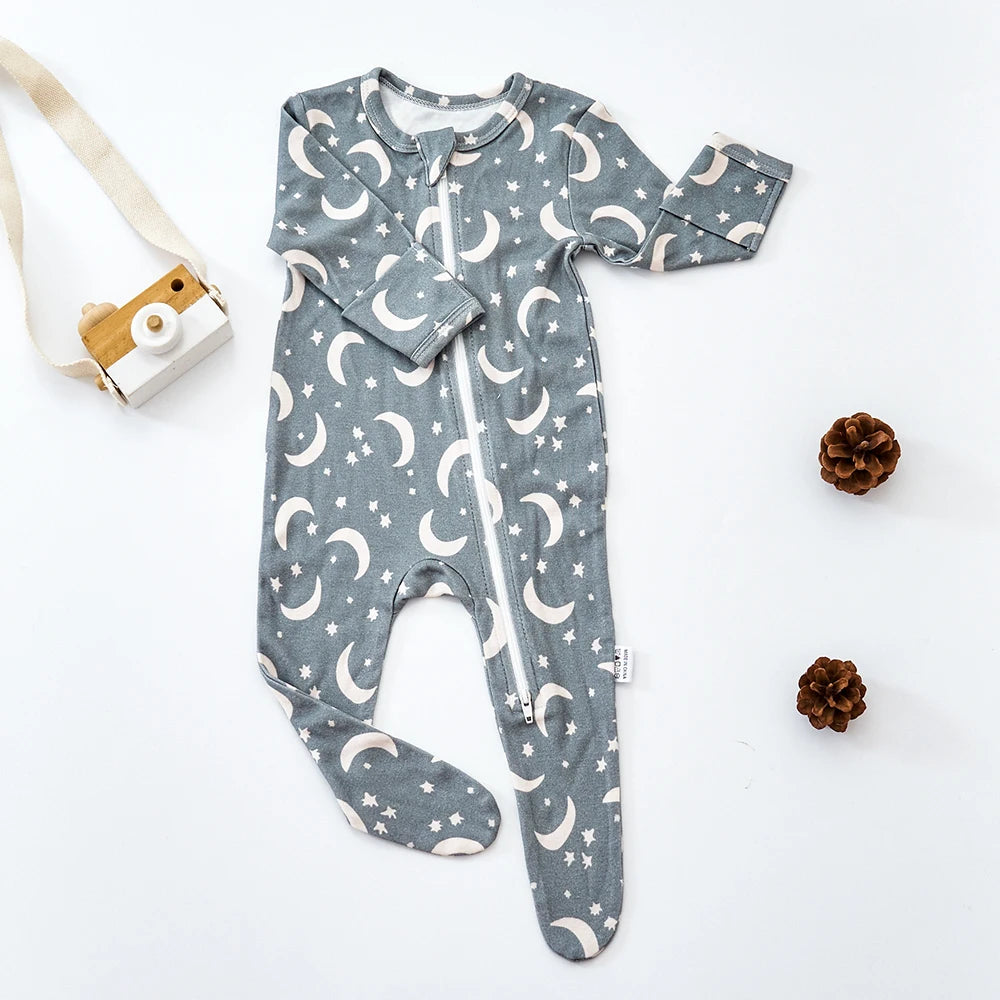 Newborn Boys & Girls Wrapped Foot Jumpsuit
